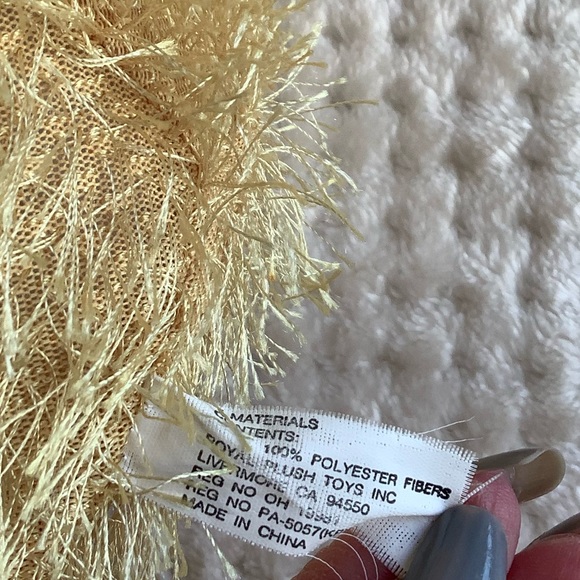 Royal Plush Inc Honey Coloured Spike Fur Plush Dog Floppy Legs Stuffed Animal - Picture 13 of 16